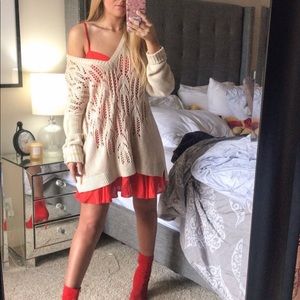 Urban outfitters cream oversized sweater size m